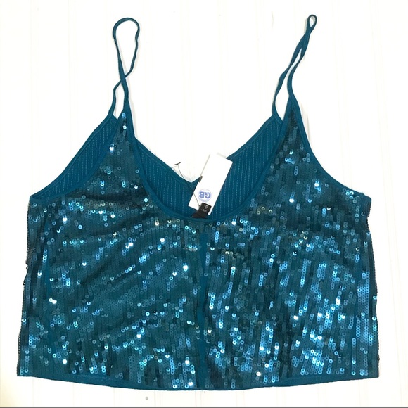 NWT Express Sequin Crop Top😍, Size M - Picture 2 of 3